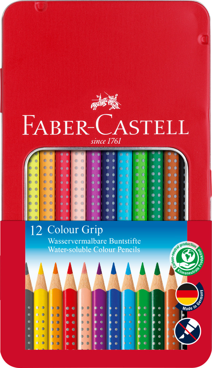 CREIOANE COLORATE 12 CULORI CUTIE METAL GRIP 2001 FABER-CASTELL CREIOANE COLORATE 12 CULORI CUTIE METAL GRIP 2001 FABER-CASTELL